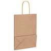 vidaXL Paper Bags 50 pcs with Handles Brown 15x8x21 cm