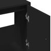 vidaXL Sink Cabinet Black Engineered Wood Medium Sink Cabinet