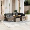vidaXL Garden Sofa Set Grey, Dark Grey