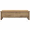 vidaXL Monitor Stand with Drawers Artisian Oak 19.7x10.6x5.9" Engineered Wood