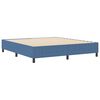 vidaXL Platform Bed Frame Blue 70.87 x 78.74 in Fabric