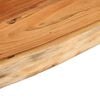 vidaXL Wall Shelf Natural wood color Solid acacia wood