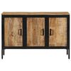 vidaXL Sideboard 41.3"x13.8"x27.6" Solid Rough Wood Mango