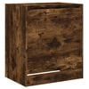 vidaXL Shoe Cabinet Smoked Oak Engineered Wood Compact Shoe Cabinet