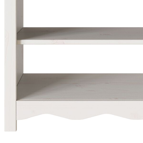 vidaXL Console Table White 89.5 x 37 x 73 cm Solid pine wood
