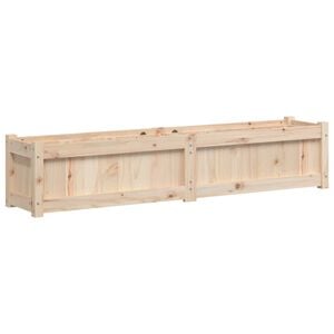 vidaXL Garden Planter Natural Pine Solid Pine Wood Large Durable