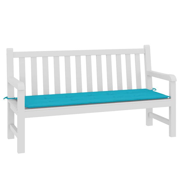 vidaXL Patio Bench Cushion Turquoise 59.1x19.7x1.6" Oxford Fabric
