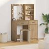 vidaXL Dressing Table Set with LED 2 pcs Artisan Oak Engineered Wood