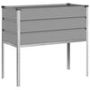 vidaXL Planter Light Grey 100 x 45 x 90 cm Galvanised Steel
