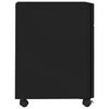 vidaXL File Cabinet Black Steel File Cabinet Rectangular Modern