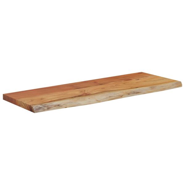 vidaXL Wall Shelf Natural wood Solid acacia wood 27.6 x 11.8 x 1.0 in