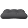 vidaXL Pallet Cushion Anthracite Polyester 22.8x22.8x3.9 in UV-resistant