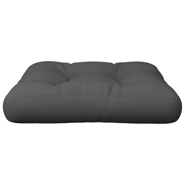 vidaXL Pallet Cushion Anthracite Polyester 22.8x22.8x3.9 in UV-resistant