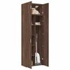 vidaXL Storage Cabinet Brown Oak Engineered Wood Tall Storage Cabinet