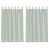 vidaXL Voile Curtains with Loops 2 pcs Light Grey 55.1x68.9"