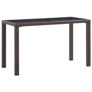 vidaXL Outdoor Dining Table Brown