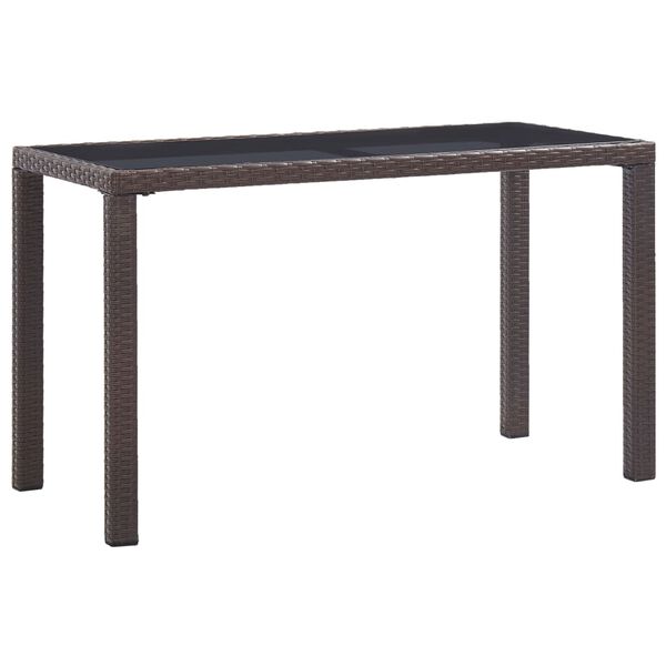 vidaXL Outdoor Dining Table Brown