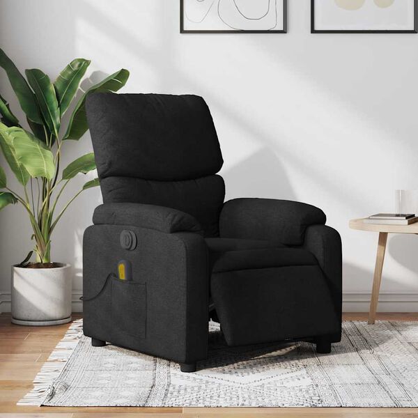 vidaXL Electric Massage Recliner Chair Black