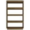 vidaXL Book Cabinet Honey brown Solid pinewood 31.5x13.8x53.1 in Sleek