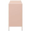 vidaXL Sideboard Pink Cold-rolled Steel Standard Sideboard Rectangular
