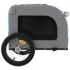 vidaXL Pet Bike Trailer Blue and Grey Oxford fabric, Iron, PVC Small