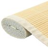 vidaXL Rug Natural Bamboo 63 x 90 in Non-slip Rug Rectangular