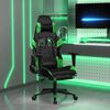 vidaXL Gaming Chair Black and Green