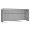 vidaXL Garden Shed Grey Galvanized steel Large Garden Shed Rectangular