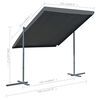 vidaXL Gazebo Anthracite Powder-coated steel, polyester