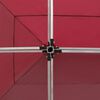vidaXL Party Tent Wine Red Aluminum alloy, Oxford fabric with PVC coating