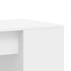 vidaXL Desk White Engineered Wood Medium Desk Rectangular Modern