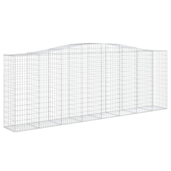 vidaXL Gabion Basket Set of 25 Silver Galvanized Iron Large