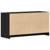 vidaXL TV Cabinet Black Oak 40.16 x 14.76 x 20.67 in Engineered Wood