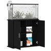 vidaXL Aquarium Stand Black Engineered wood 31.9 x 14.2 x 28.7 in