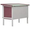 vidaXL Rabbit Hutch Brown Solid pine wood One size Rabbit Hutch