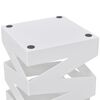 vidaXL Umbrella Stand White Powder-coated steel Medium Decorative Inlays