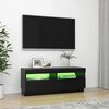 vidaXL TV Cabinet Black Engineered wood 39.4 in x 13.8 in x 15.7 in