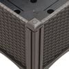 vidaXL Garden Planter Brown Polypropylene (PP) Large Durable