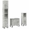 vidaXL Bathroom Furniture Set Concrete Grey Engineered Wood, Iron