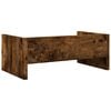 vidaXL Monitor Stand Smoked Oak 16.5x9.4x6.3" Engineered Wood