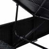 vidaXL Garden Sun loungers Reclining 3 pcs Black Poly rattan