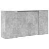 vidaXL Reception Desk Concrete grey Engineered wood Large Reception Desk