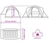 vidaXL Family Tent Dome 6-Person Camouflage Waterproof
