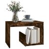 vidaXL Side Table Smoked Oak Engineered Wood Medium Side Table
