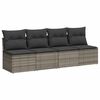 vidaXL Garden Sofa Set Grey
