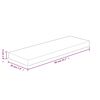 vidaXL Shelf Board Medium Brown Solid oak wood 15.7x7.9 in Durable