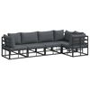 vidaXL Garden Sofa Set with Cushion 5 pcs