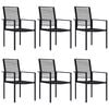 vidaXL Dining Set Black Glass, Powder-Coated Steel, PVC Hollow Rattan