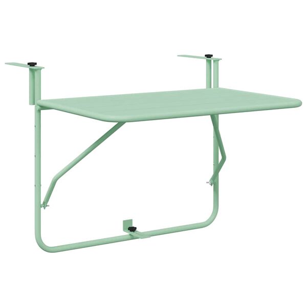 vidaXL Hanging Balcony Table Multicolor 2 60 x 39 x 65 cm Steel