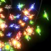 vidaXL Christmas Tree Black trunk with colorful LED lights